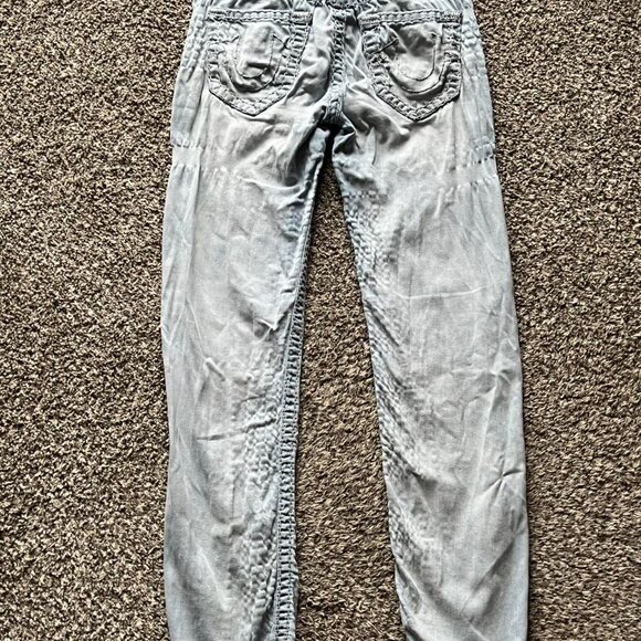 True Religion Jeans Mens 30 Blue Straight Leg Relaxed Fit Pants Indie Western - Picture 5 of 5